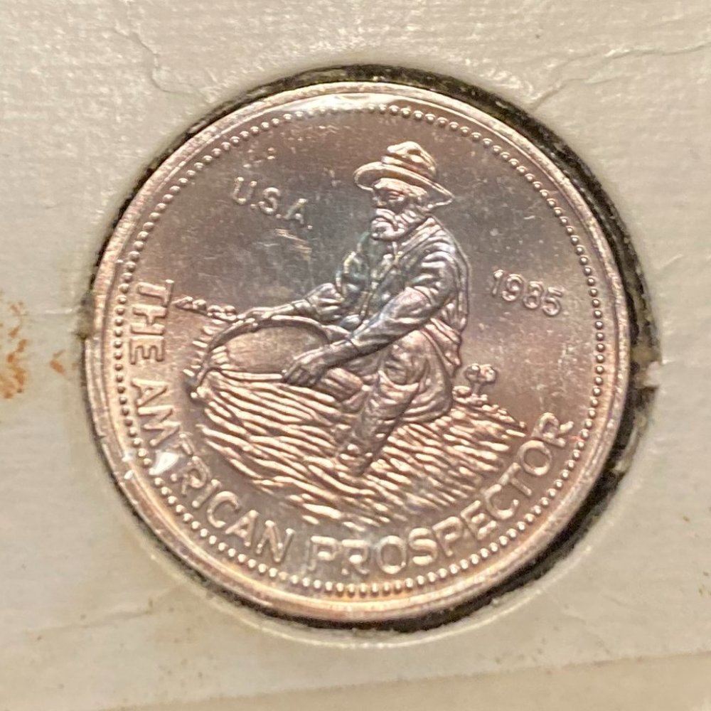 1985 The American Prospector Engelhard 1/4 Troy Ounce .999 Fine Silver - Picture 3 of 7